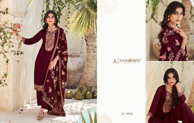 Verona By Ashirwad Silk Wedding Salwar Suits Catalog